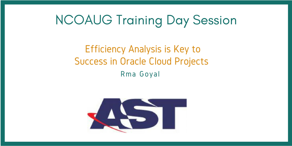 AST to Present at Upcoming NCOAUG Training Day!