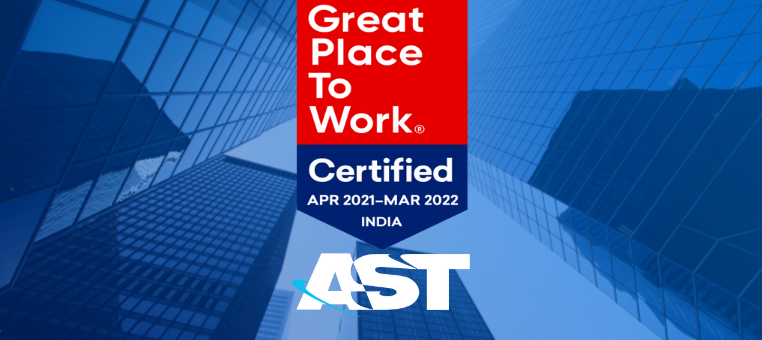 AST India Achieves Certification as Great Place to Work®